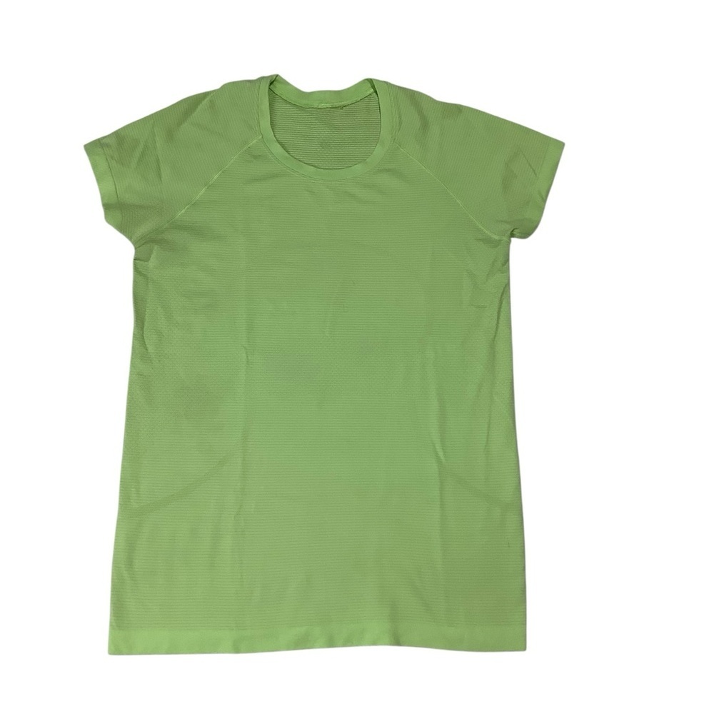 Lululemon Run: Swiftly Tech Short Sleeve Sz 10 Zippy Green - Picture 2 of 7